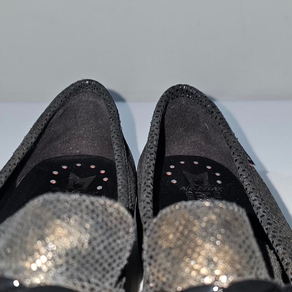 Mephisto Salka Lug Sole Loafer 6.5 Gold Snake Print Leather Chunky Slip On NEW - Picture 6 of 13